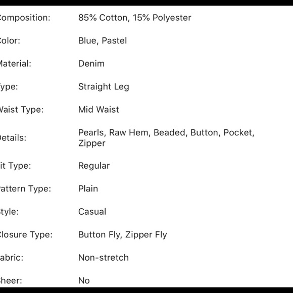 Pearl Beaded Denim Shorts - Picture 4 of 5